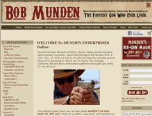 Tablet Screenshot of bobmunden.com